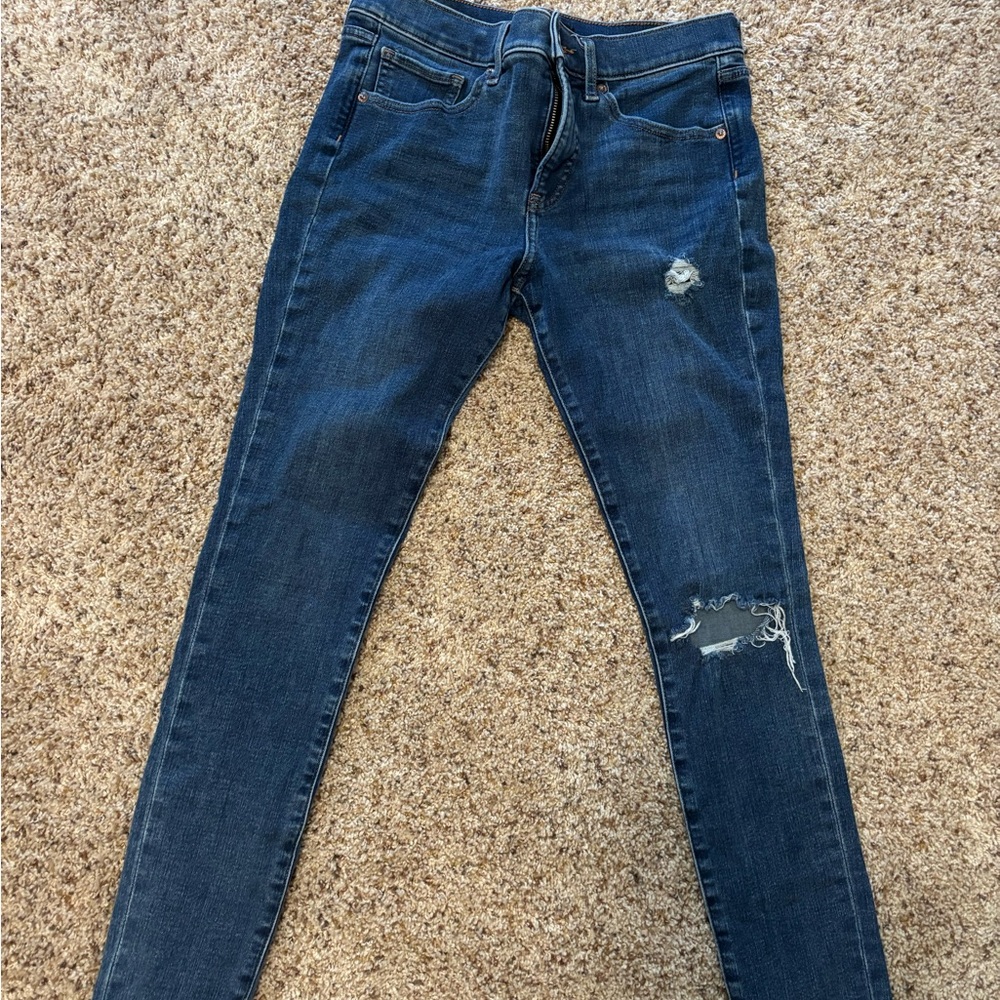 Distressed Blue Women's Jeans